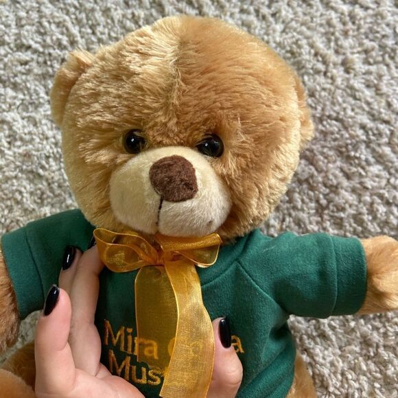 NWT Vtg 2012 Fiesta 10” Mira Costa Mustangs Bear Stuffed Animal - Picture 7 of 7